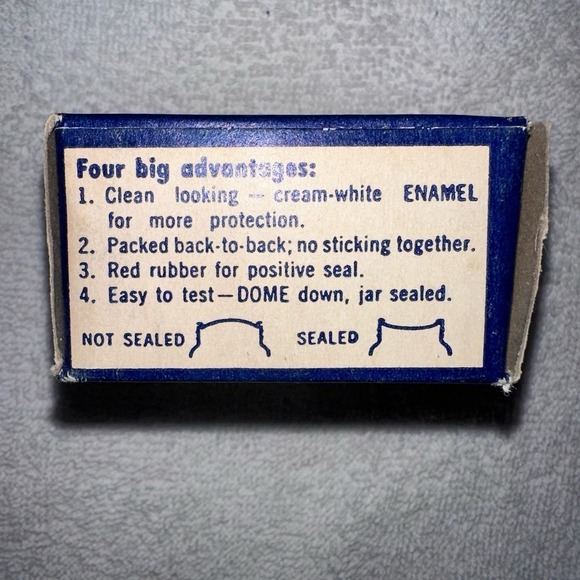 NOS Vintage Ball Dome Canning Lids Small Mouth Set Of 3 Boxes - Picture 5 of 7